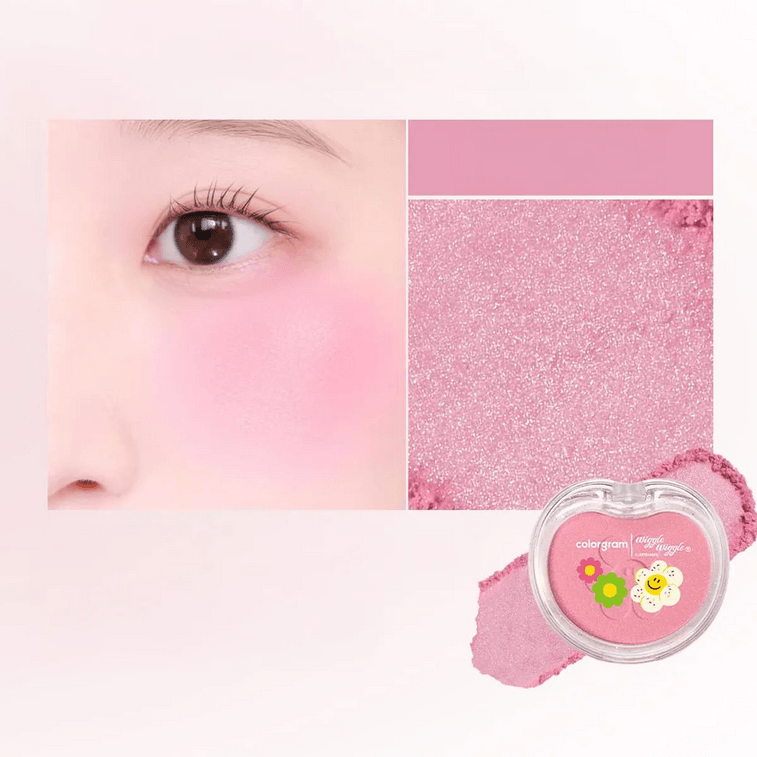 누드 블러 틴트 위글 위글 세트, #02 쿨 바스켓 - 틴트 #06 + 블러셔 #12 + 애교살 메이커 #02 + 헤어롤 6