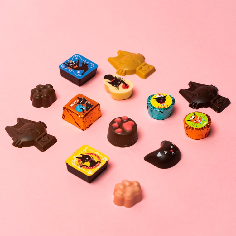 日本GONCHAROFF×宮崎一人联名款 ANGEGE黑色猫咪 巧克力礼盒 混合口味 13枚装 【可爱迷人猫猫教】 5