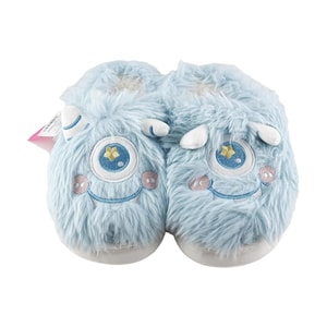 スリッパ 9358 サイクロプス エルフ コットン スリッパ ライトブルー 36-37