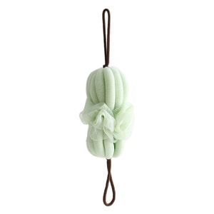 Sanli PE ダブルボール バスストリップ 背中洗い用 パープル 1ストリップ 泡ダブルボール バススポンジ 背中洗い