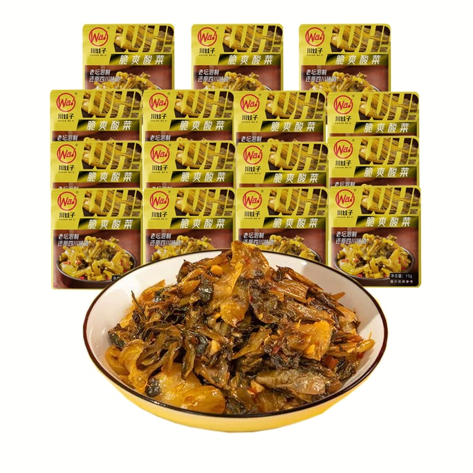Sichuan Wazi Laotan sauerkraut 15g*15Bag