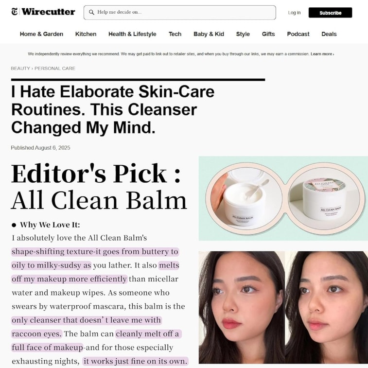 [미국 직배송] 헤이미쉬 딥 클렌징 메이크업 리무버 밤 (한국) - 진정 & 보습 120ml 7