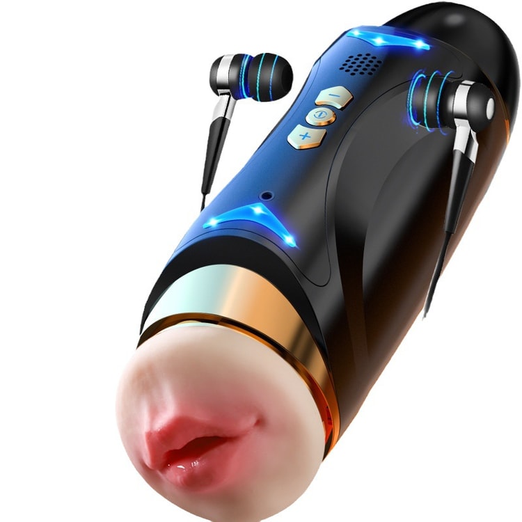 Double Evil Aircraft Cup Black Adult Sex Toys Electric Fully Automatic  Penis Training Male Masturbator Aircraft Cup