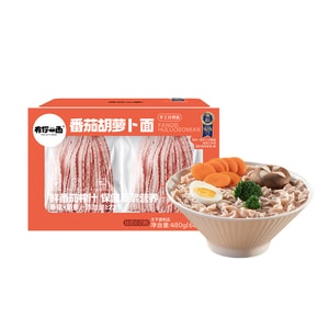 【中國直郵】 有你一面 番茄胡蘿蔔麵 480g 低鈉 多種吃法 健康營養