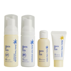 MAMA & KIDS baby travel version (hair shampoo 80ml+body and face shampoo 80ml+lotion 30ml+cream 13ml)