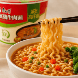 Braised Beef Flavor Low Calorie High Fiber Noodles 3.31 oz 【Non-Fried】