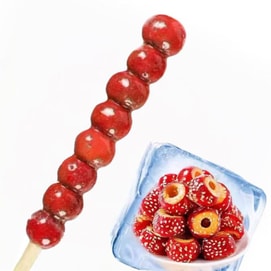 Candied Freeze Dried Hawthom On A Stick 55g