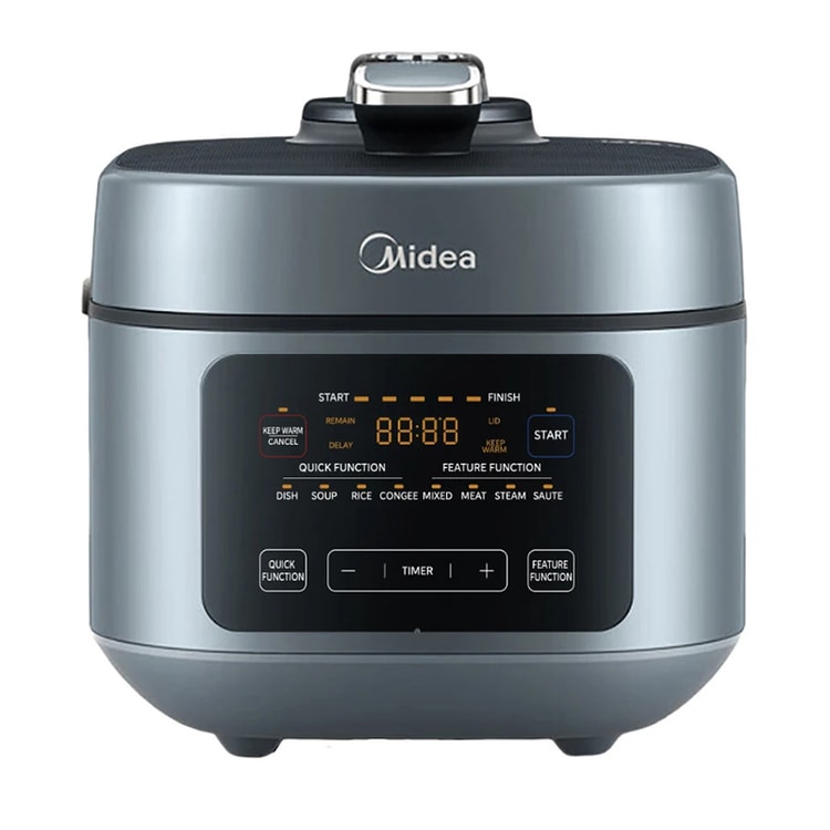 電気圧力鍋 5L 米国から発送】MIDEA 電気圧力鍋、0コーティングステンレス製内鍋、5L