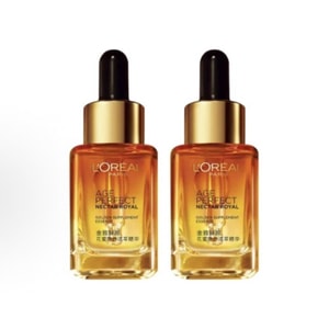 로레알 파리 골드 허니 에센스 15ml✖️2 블랙 트러플 + 마누카 허니가 잔주름을 완화하고, 수분을 공급하며, 피부 재생을 도와줍니다.