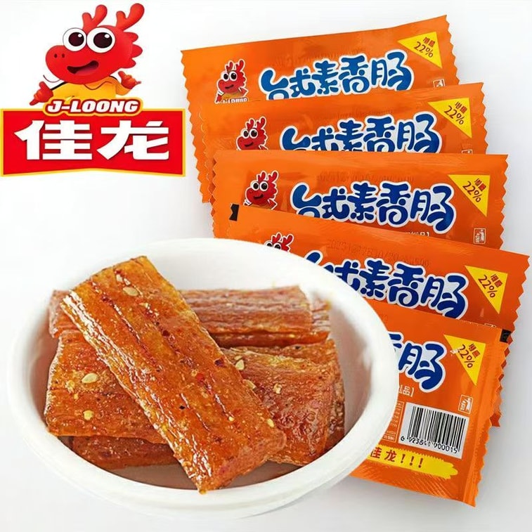 【中國直郵】 佳龍 桌上型素香腸辣條老式麻辣片兒時經典童年懷舊校園解饞零食小吃 5袋 3