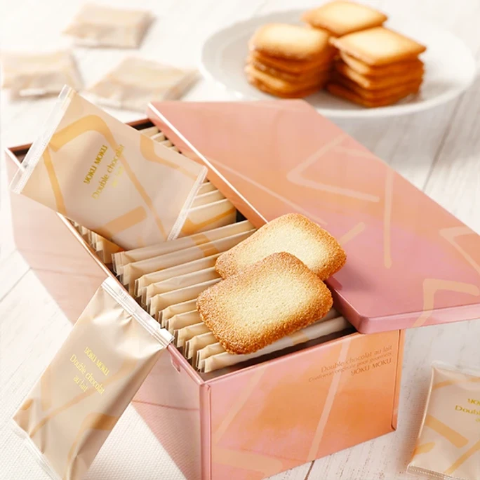 [일본에서 다이렉트 메일] 요쿠모쿠 초콜릿 샌드위치 비스킷 스낵 스낵 페이스트리 선물 상자 22개 최신 스타일 봄 여름 한정