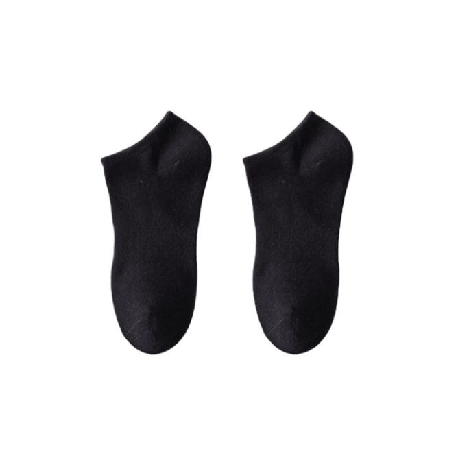 Cotton Socks Autumn Winter Socks Solid Color Ins Trendy Black Socks