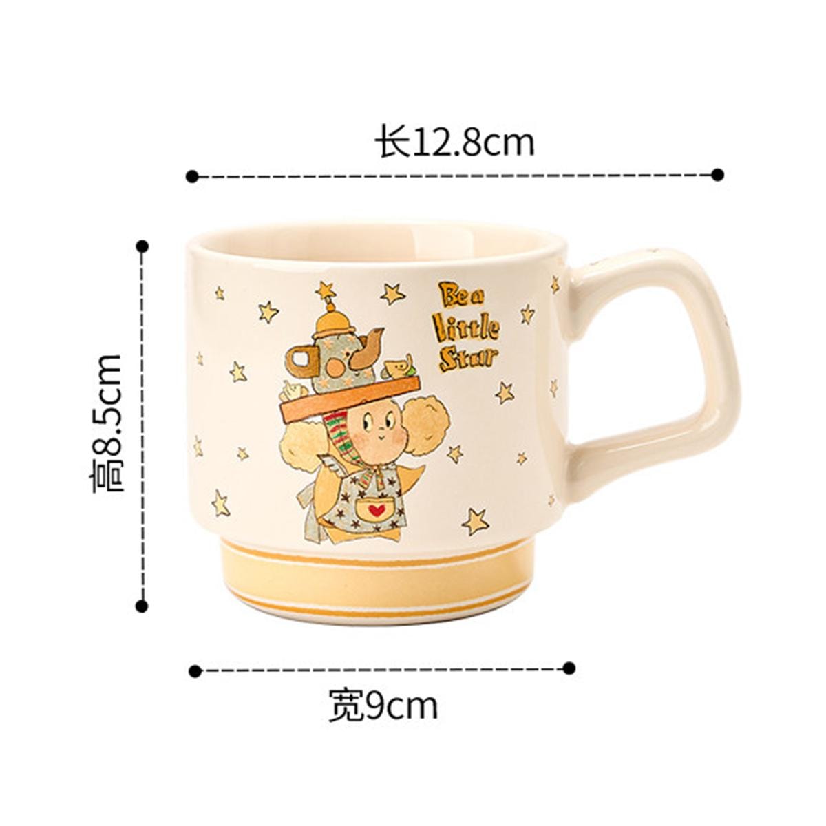 KAWASIMAYA Twinkle Twinkle Couple Mug Gift Set – Marshmallow Cup +