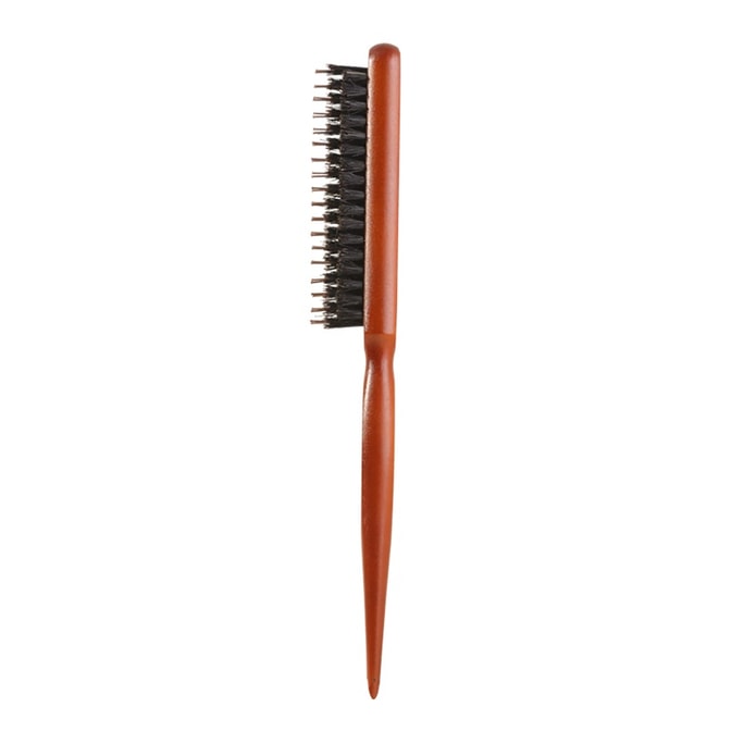 Pointed Tail Boar Bristle Comb: For Volumizing Styling & Anti-Static Fine-Tooth Design