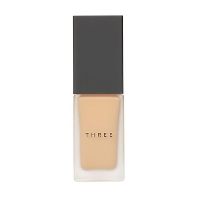 【日本直郵】日本 THREE凝光水粉霜 素肌陶瓷粉底液 30ml #100 象牙色 乾油皮控油遮瑕保濕持久