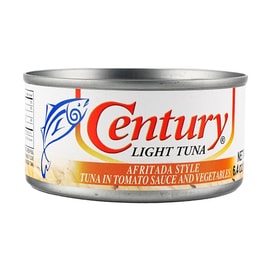 菲律賓CENTURY 淡鮪魚罐頭 阿弗里塔達茄汁燉菜風味 180g【菲律賓傳統料理番茄醬燉菜】
