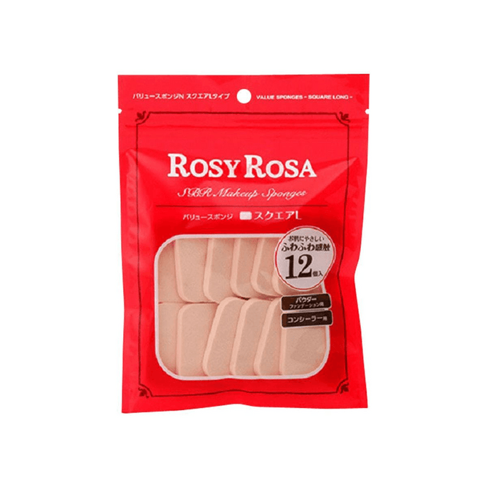 Rectangular Cotton Pads 12 Pieces