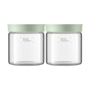 BUYDEEM北鼎 密封罐 仓鼠罐 午餐露营野餐 汤水分装 大口径大容量 浅衫绿 700ml 2个装 CS1014