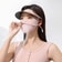 [GIFT] New Outdoor Thin Three Dimensional Eye Protection Breathable Ice Silk Sunscreen Mask Cherry Blossom Peach Blossom Pink One Piece