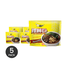 【Value Pack】Original Luo Si Fen Snail Rice Noodles - 5 Packs* 14.1oz