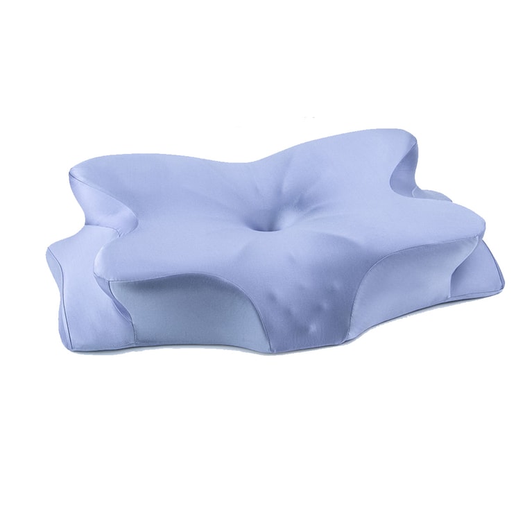 Memory Foam Deep Sleep Neck Pillow Adult Side Sleeping Butterfly Pillow Zero Pressure Sleep Cervical Pillow Dark Blue Water Gloss Fabric Low Pillow 1 pc 6