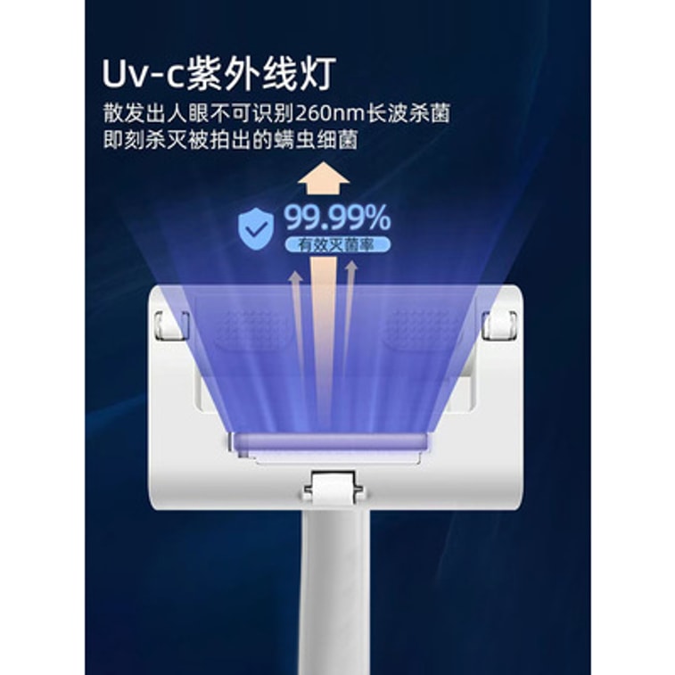 【中國直郵】親太太 無線吸塵除蟎儀殺菌手持式 白色(充電款) 3