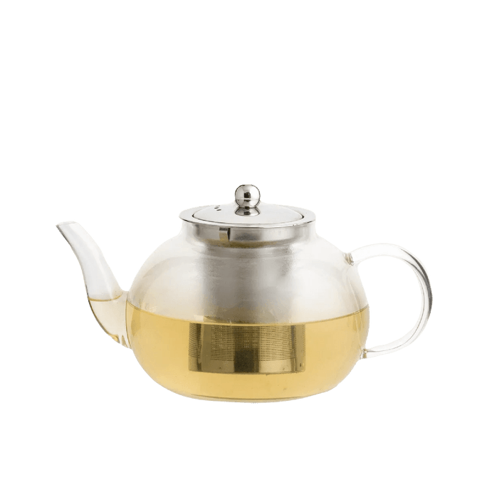 韩国KOTO 透明玻璃茶壶 耐高温 蒸泡茶专用 带茶漏1000ml