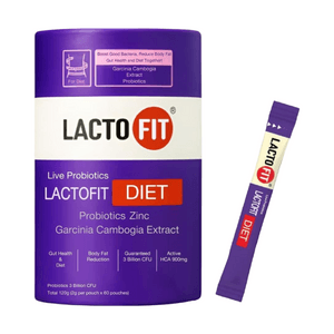 Zhong Gen Tang Le Duo Fei Diet Probiotic Powder 2g × 60 packs. Contains mangosteen extract and adult lactic acid bacteria for nutritional supplementation.