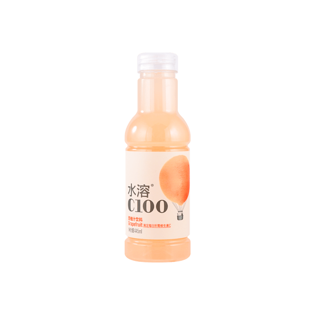 グレープフルーツジュース NONGFUSPRING C100グレープフルーツドリンク445ml - Yami