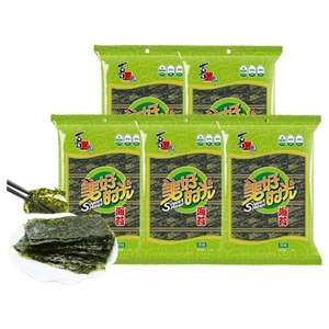 Classic Original Flavor Sushi Seaweed Flakes For Rice, Ready-to-Eat Crispy Nori, Kids’ Snack, 4.5g*5 Packs