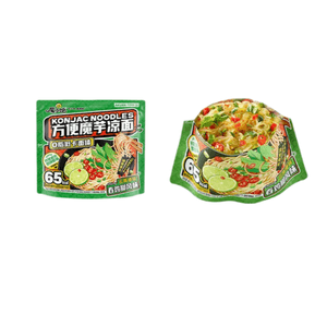 阿寬 魔芋涼麵舂雞腳風味方便宿舍宵夜飽腹開袋即食速食解饞零食減脂餐223g*1包