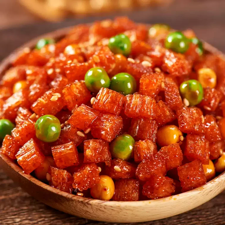 Five-grain Spicy Strips, Sweet And Spicy Flavor, Classic Childhood Snack, Vegetarian Meat And Pea Spicy Strips, Satisfying Casual Snacks (sweet And Spicy Flavor), 16g*10 4