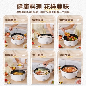 Multi-functional Non-stick Electric Fondue Pan Frying Skillet Steamer 110V 3.5L