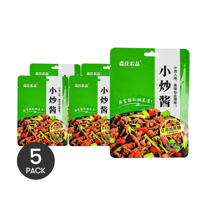 Stir-Fry Sauce ,2.12 oz  *5【5 Packs】【For Meat, Vegetable and Dishes】