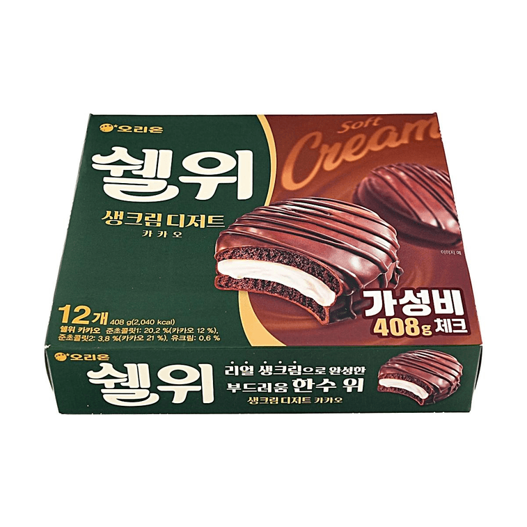 Shall We ソフトクリームチョコレートパイ、濃厚なココア風味、12パック入り、14.39オンス 5
