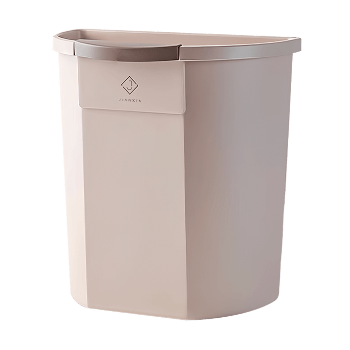 川岛屋 厨房壁挂垃圾桶 纸篓厨余收纳 棕色 适合柜门宽度≤2.5cm 8L