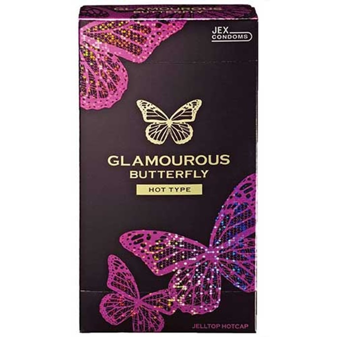 일본 JEX Charming Butterfly 남성용 초박형 콘돔 12개