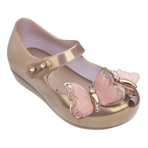 Mini Melissa Kids Girl Ultragirl Special II Swarovski Stones Sandals Shoes In Rose Gold US 10