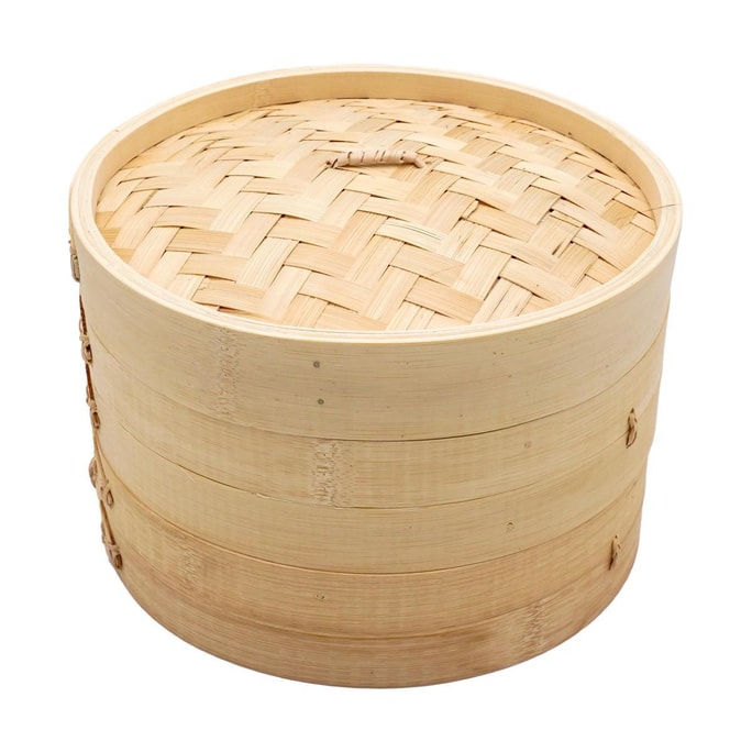 韓國KOTO 兩層竹蒸籠 篦子竹籠蒸籠 小籠包包子蒸籠 24cm