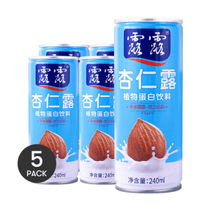 露露 杏仁露 植物蛋白饮料 240ml *5罐【超值装】【童年回忆】
