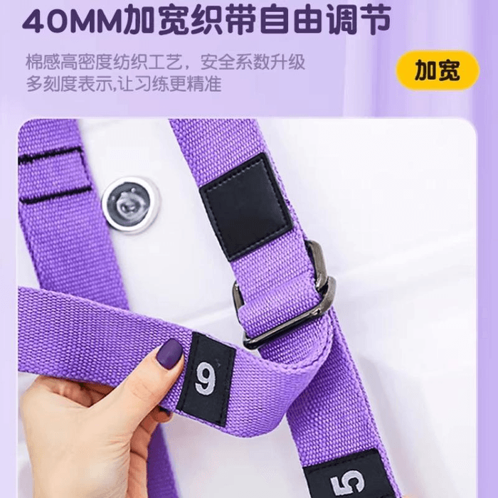 【中國直郵】 七寶 空中瑜珈吊繩家用健身器材瑜珈掛門瑜珈伸展帶酪梨綠30CM*1件 3