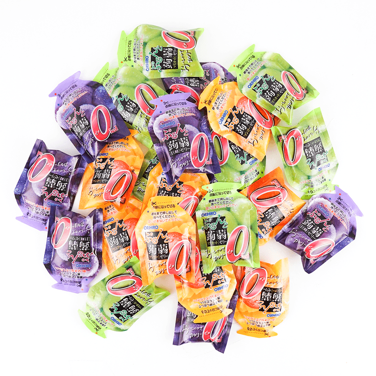 Fruit   Konjac Jelly,Kyoho Grape, Muscat Grape & Mango Flavor,0 Fat Low Calories, 24 Pieces, 15.23 oz 3