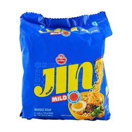 韩国OTTOGI / OTOKI不倒翁 JIN拉面 微辣味 4包入 480g【BTS同款】【Jin同款】【韩国国民泡面】新老包装随机发
