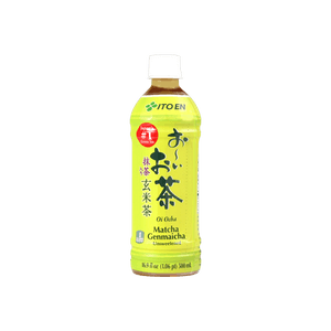 日本ITO EN伊藤园 抹茶玄米茶 糙米茶饮料 500ml【0糖0脂0卡】