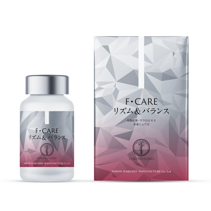 【日本直郵】日本 時之友 禦巢膠囊FCARE 發酵紅蔘滋養卵巢輔助女性健康 60粒裝 日本女性健康概念溫補提升