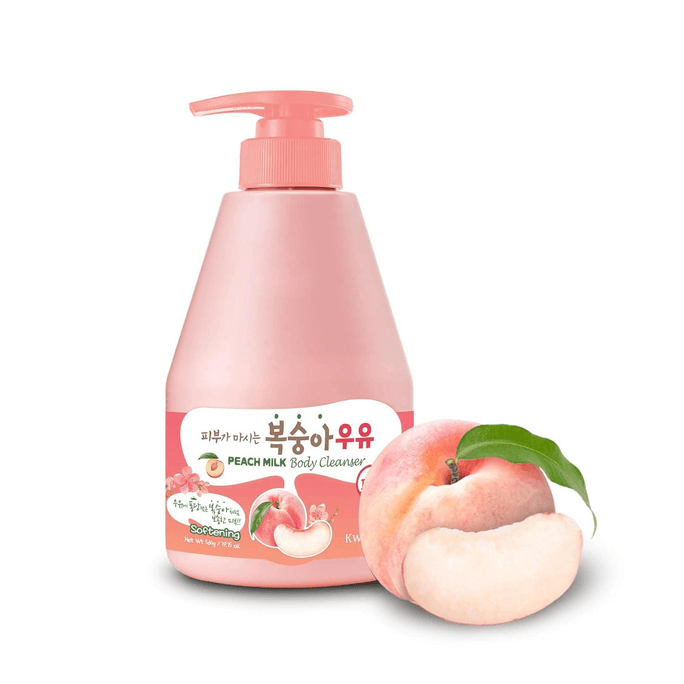 Kwailnara Milk Body Cleanser Gentle Nourishing Wash 560ml Peach