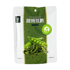 星期零 甜碗豆脆 30g【原切蔬菜干 酥脆不油】【配料干净】【富含膳食纤维】