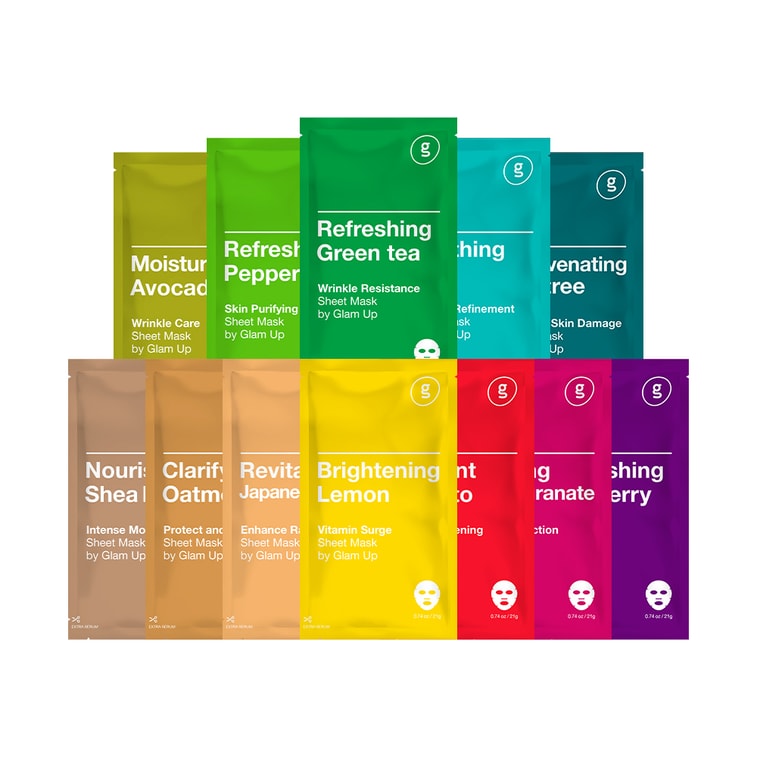 韓国 GLAM UP プレミアムマスク 12枚入り (12枚入り) 6