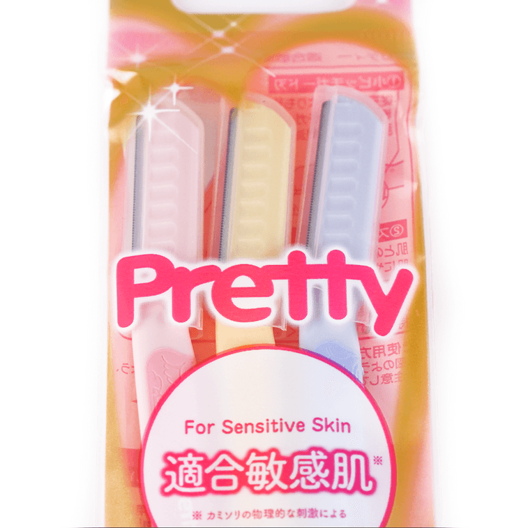 日本KAI貝印 敏感肌修眉刀 3支入 3