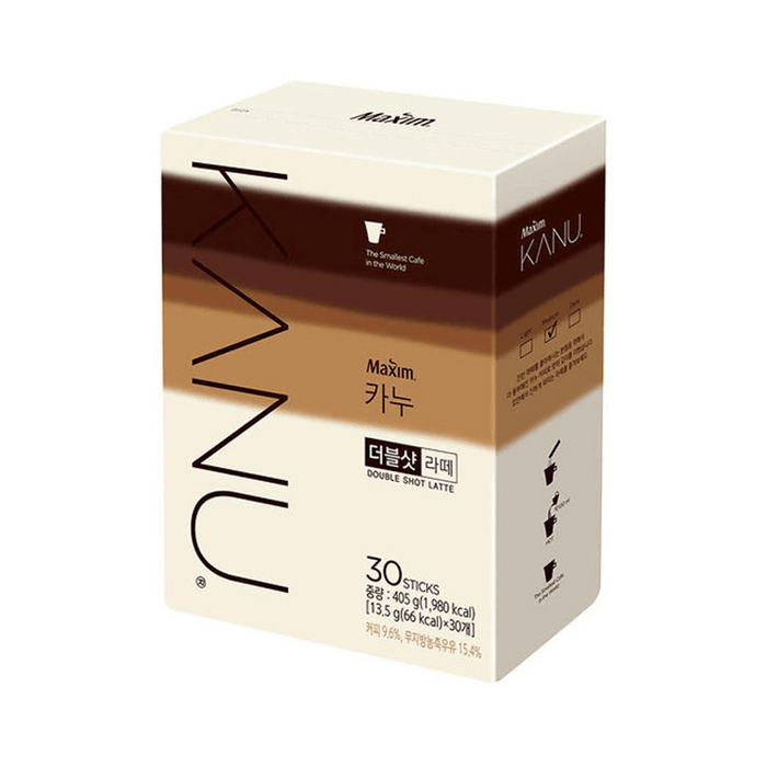 [한국 직수입] 맥심 코리안 더블 라떼 인스턴트 커피 30개입